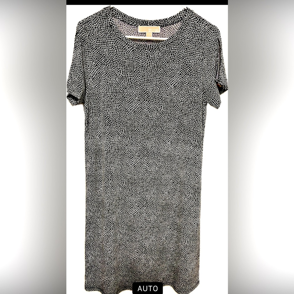Michael Kors MK Black/White Cocktail Tunic Dress